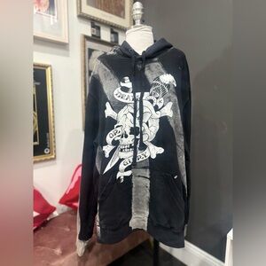 Ideal Black Graphic Hoodie